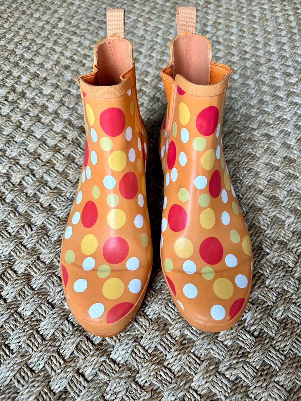 L.L. Bean Polka Dot Women's Rain Ankle Boots
